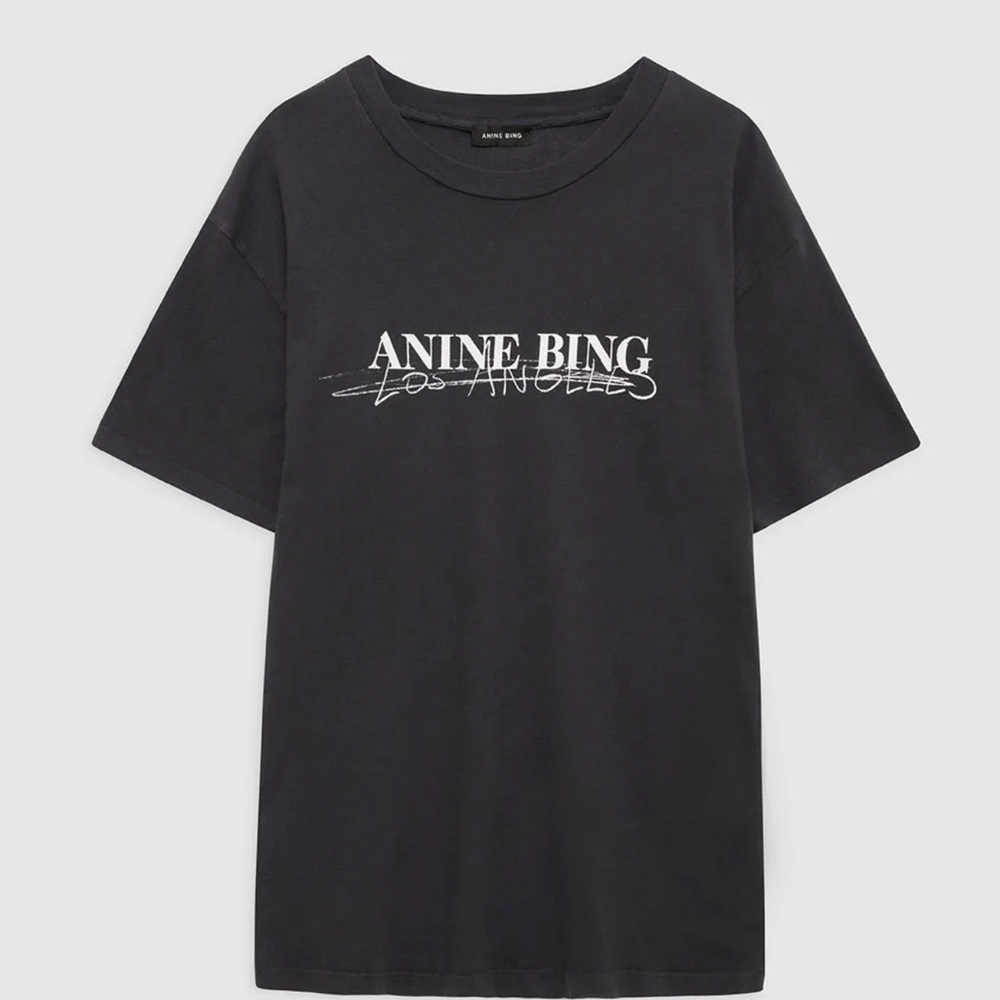 COPY - Anine Bing WALKER TEE DOODLE T-shirt | Vintage Black | size M